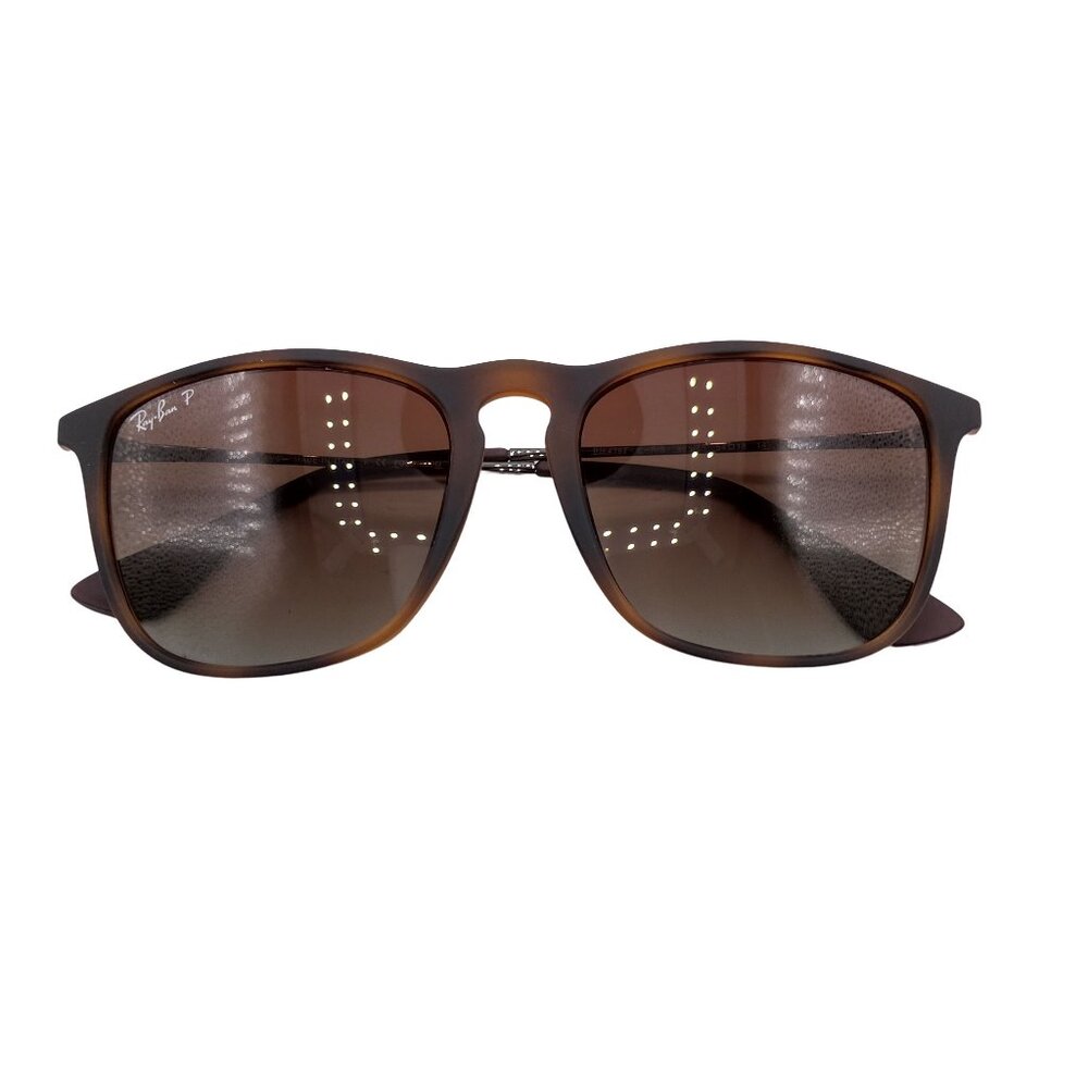 Ray-Ban Chris Sunglasses Rubber Havana Gradient Brown OS RB4187 NIB New Unisex